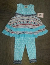 Pink Sky Toddler Girls 2 Piece Set (Tunic & Leggings) - Size 2T - NWT