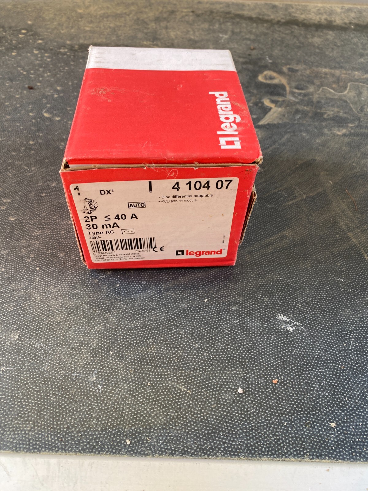 Interrupteur différentiel Legrand DX3 2P 40A 30mA type AC 410407 pour tableau