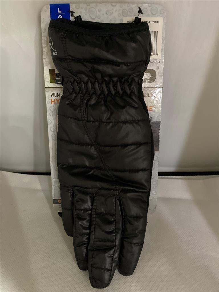 HEAD Women Touchscreen Black Waterproof Hybrid Gloves Sensatec 1 Pair