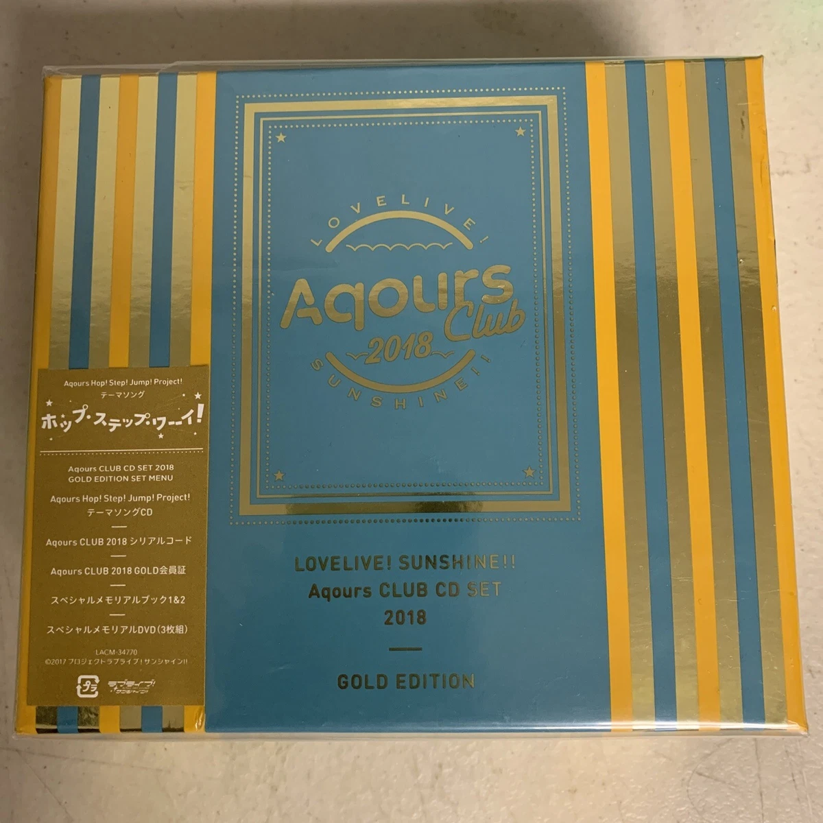 Love Live Sunshine Aqours Club 2018 CD Gold Edition JAPANESE New Sealed