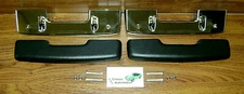 Arm Rest Kit Black Pads Chrome Base Bolts Screws *In Stock* Camaro Firebird Nova