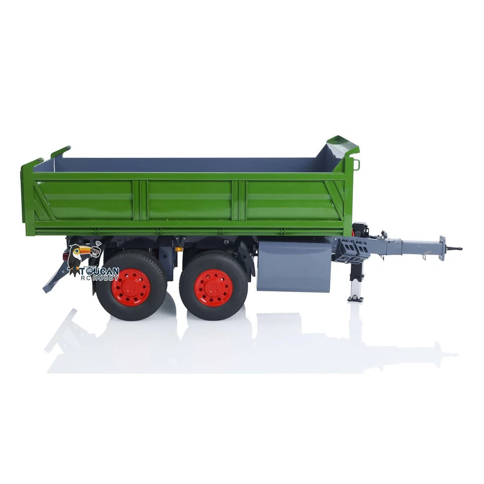 LESU 1/14 Scale 2 Axles Remote Control Hydraulic Dump Trailer for RC Tractor - Image 3 of 4