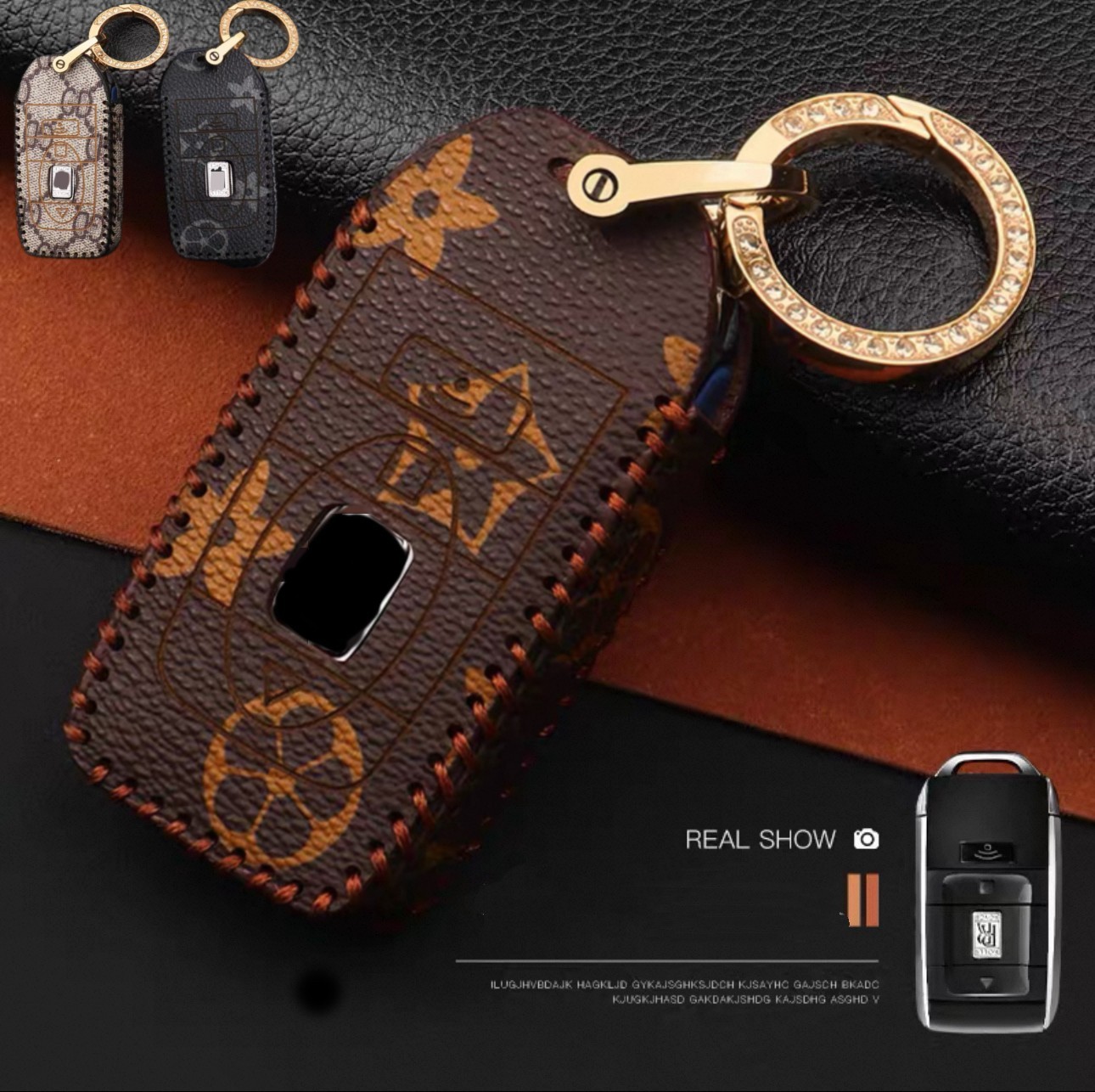 Leather Shell Key Fob Cover Case For Rolls-Royce Cullinan Dawn Ghost Phantom