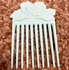 Vintage 1991 Cabbage Patch Kids Pretty Crimp N Curl Teal Comb Pick Toy Doll Blue