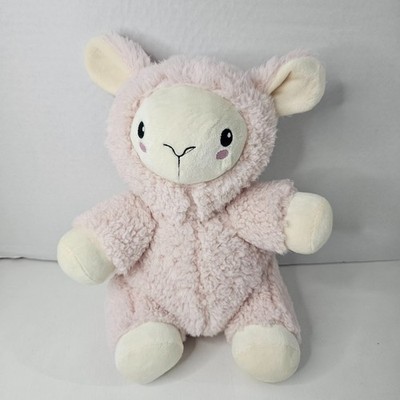 Pacific Coast Lamb Plush Pink Cream Embroidery Eyes Farm Stuffed Animal Toy