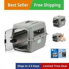 Sky Kennel - Per Aereo e Viaggio, Gabbia per Cani Compatibile con Compagnia Aerea per Animali Domestici fino a 15-3...
