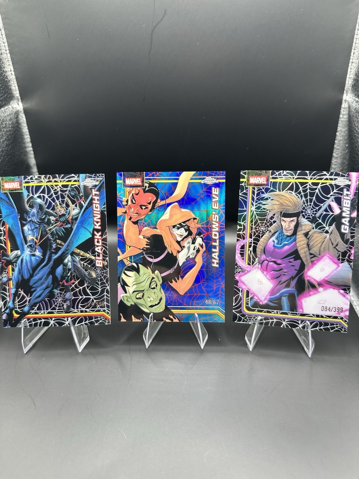 Topps 2026 Topps Chrome Marvel 3-Card Lot Serial Numbered #014 #039 #122 WEBS🔥