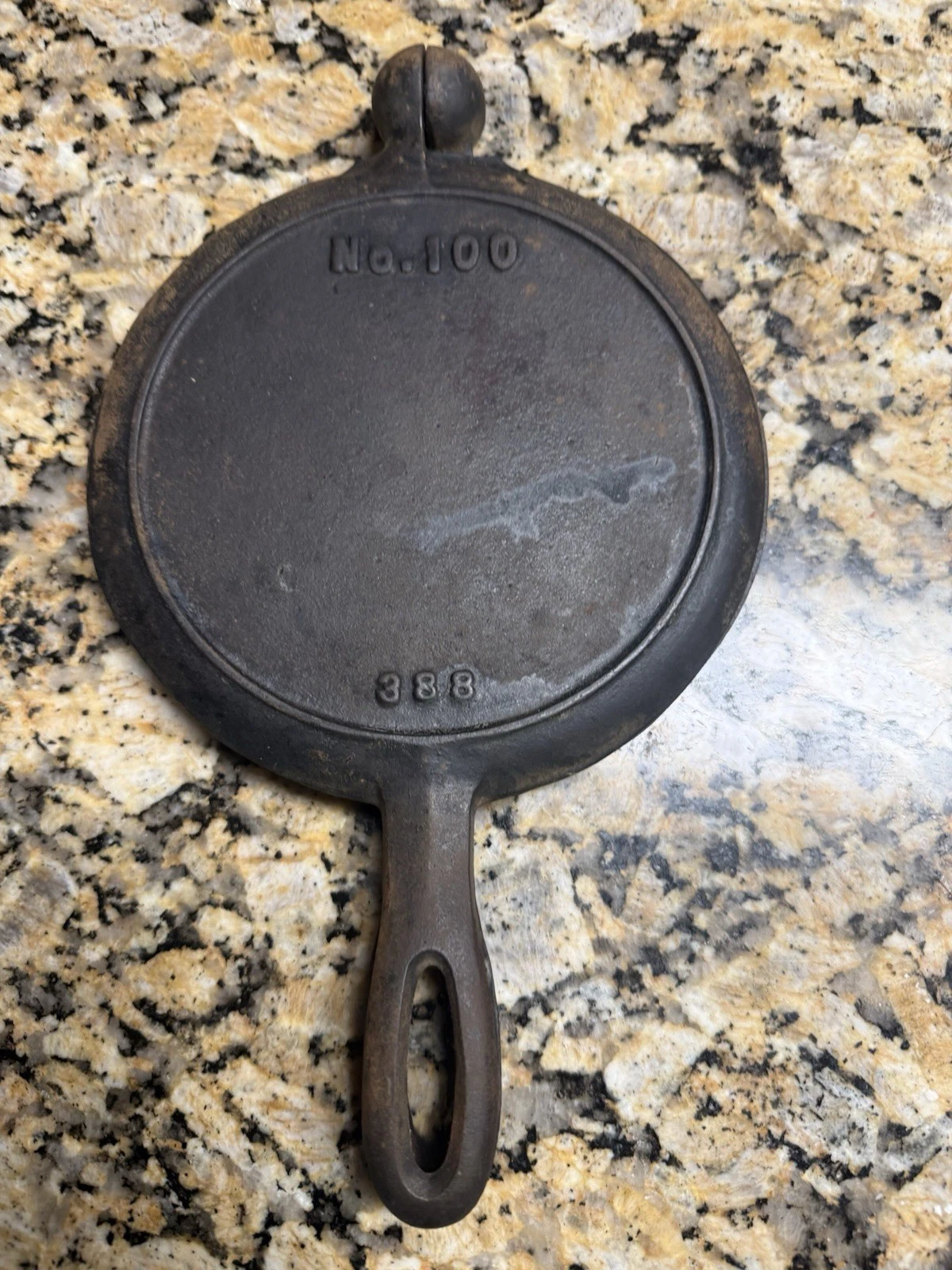 Cast Iron Waffle Maker Paddles Only Needs Restoring