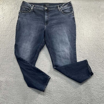 Silver Skinny Jeans Womens 40 (40X27) Avery Super Clean stretch Beautiful Wash