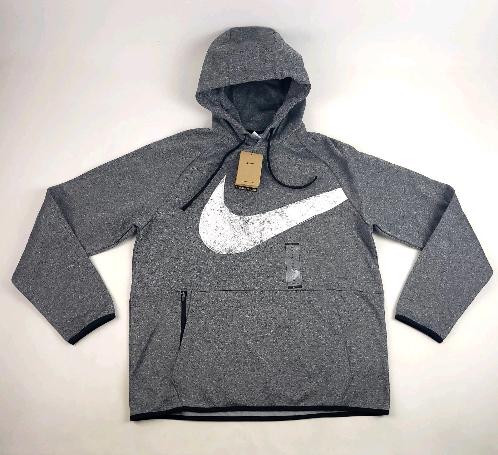 Nike Men's Medium Therma-FIT Pro Sweatshirt - Grey FZ1072-010 Hoodie New