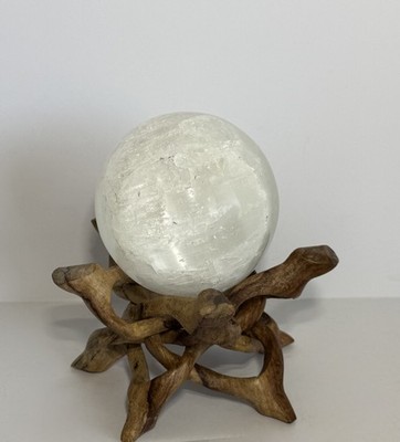 1270g Natural White Crystal Quartz Sphere Ball Reiki Healing Meditation
