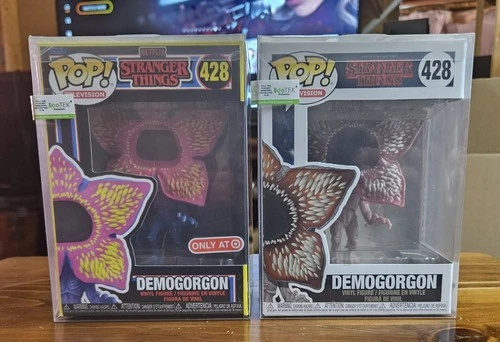 Funko Pop! Stranger Things #428 Demogorgon Common & Black Light Set