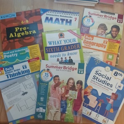 Workbooks For Middle School, 6-8th Grade
