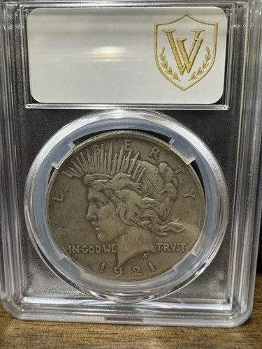 1921 Peace Silver Dollar High Relief 90% Silver US Coin VF Free Shipping