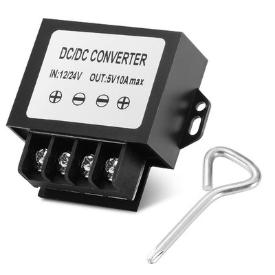 Mzhou12V/24V to 5V 10A 50W DC-DC Buck Converter with Screwdriver - Shock/Dust...