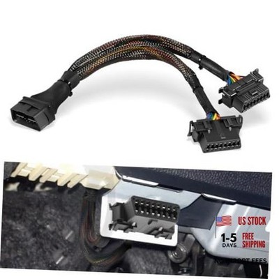 OBD2 Splitter Y Cable - ODB II Splitter Extension - B6 Y Cable -16 Pin