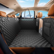 Back Seat Extender for Dogs Hold 400lbs, Hard Bottom Dog Car Seat Cover for B...