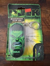 2003 The Hulk Backpack Keychain  Attached Container NOS Sealed