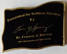Dr. Francis J. Harvey 19th Secretary Of The Army Presented For Selfless Service