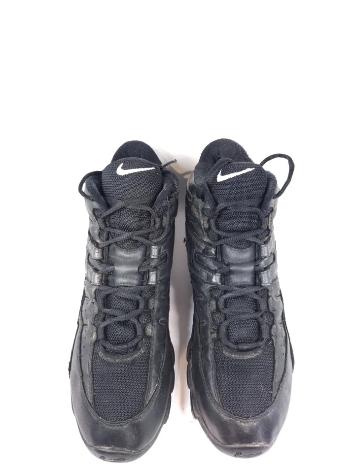 Botines de fútbol Nike para hombre césped negros blancos talla 10 zapatos de entrenamiento atléticos de EE. UU. Foto 3 de 4