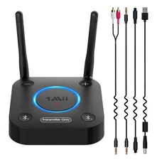 1Mii Bluetooth 5.2 Transmitter for TV to Wireless Headphone/Speaker B06TX