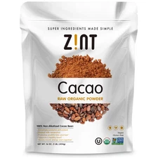 2 X Zint, Raw Organic Cacao Powder, 16 oz (454 g)