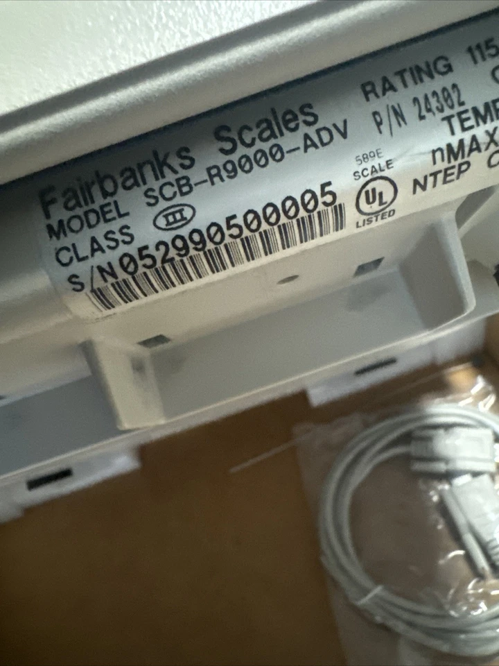 Fairbanks Ultegra SCB-R9000 ADV  A/C + Usb Powered Parcel Shipping Scale - Image 4 of 4