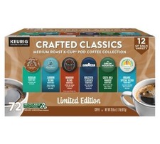 Keurig Crafted Classics Variety Pack, 72 K-Cup Pods, Medium Roast Coffee Set