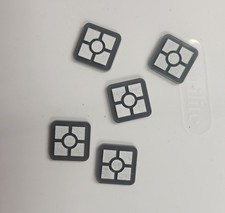 Star Wars Destiny - Official FFG OP - Black / Silver Worlds Energy Tokens Set x5