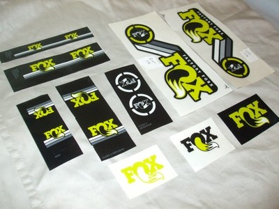 Fox Shock & Fork Decal, Green / Float X, Airsleeve, Van, DHX, XV, Reservoir