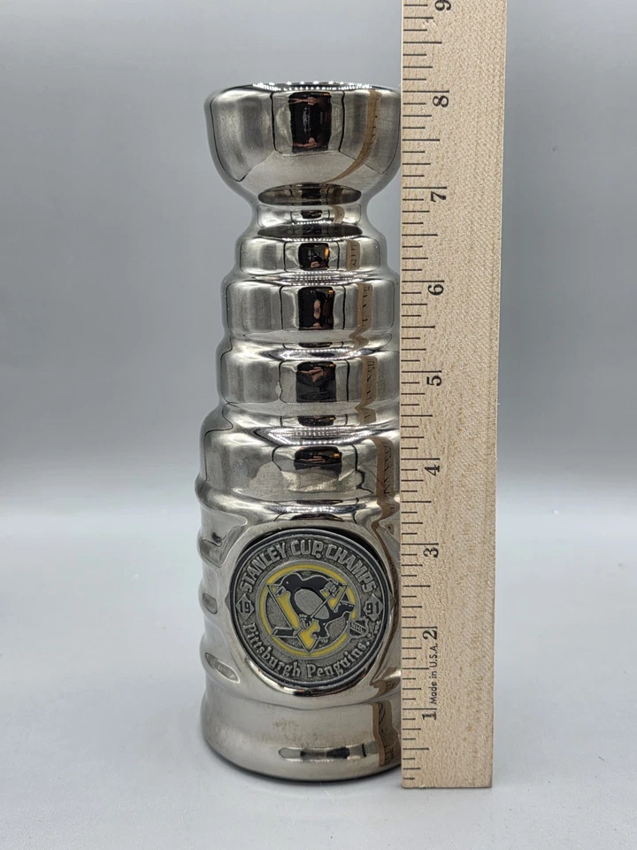 De colección Pittsburgh Penguins Hunter Manufacturing 1991 réplica Copa Stanley Foto 3 de 4