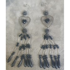 Gothic Black Heart Chandelier Ornament Suncat...