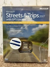 Microsoft Streets & Trips 2007 for PC USA GPS Locator Device Travel Map Software