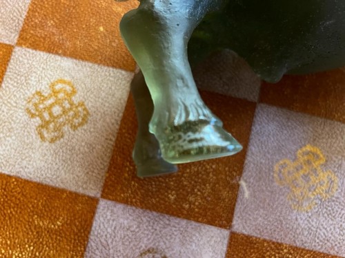 DAUM BUFFLE GM PATE DE VERRE GRÜNTON KRISTALL WASSERBÜFFEL FIGUR 11,5 Zoll - Bild 6 von 8