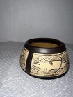Weller Claywood Vase Arts Crafts Mouse Relief Pottery USA Antique c1910