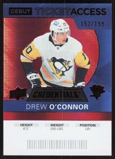 2021-22 Upper Deck Credentials #82 Drew O'Connor 2020-21 Red #/199