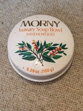 Vintage Morny Sandalwood Soap In Plastic Box