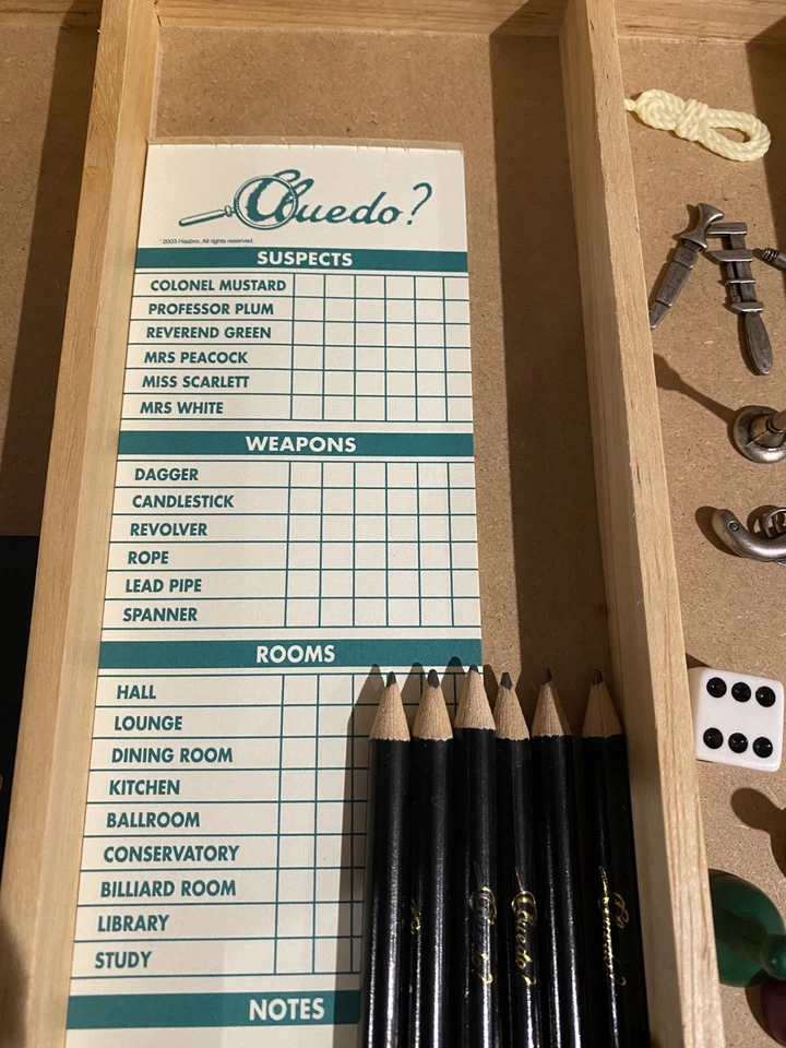 CLEUDO Nostalgia Edition Wooden Boxed Parker Brothers Board Game Complete 2003 - Image 4 of 4