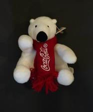 2015 COCA-COLA POLAR BEAR CUB 4" TALL CHRISTMAS PLUSH 2