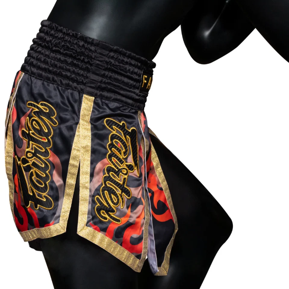 Fairtex BS2501 Volcano Muay Thai Shorts Satin Boxing MMA Fighter Wear - Image 3 of 4