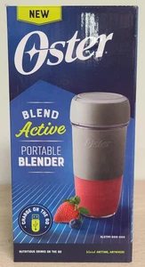 Oster Blend Active Rechargeable Portable Blender - Sunbeam Gray, New! Sealed!