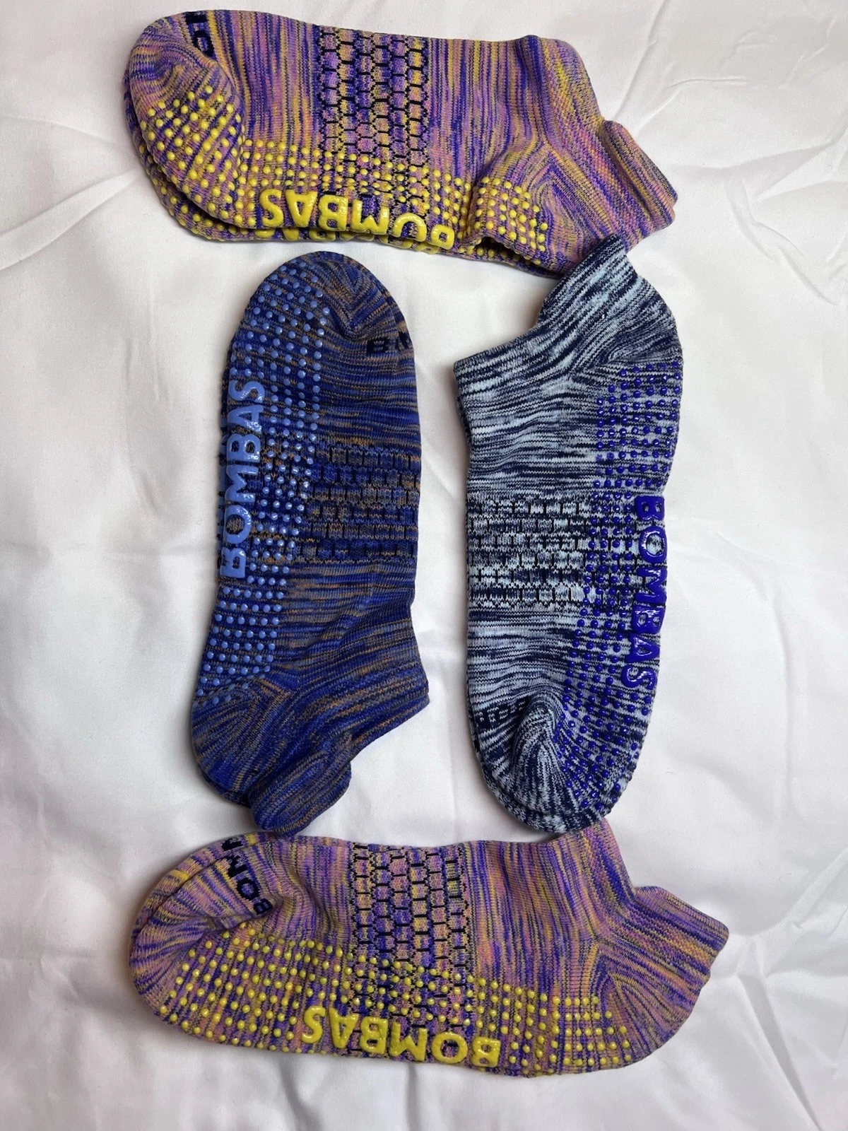 Sock bundle #82- Bomba Grippers - 4 pairs total - Large - NWOT