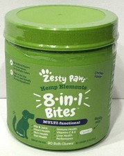 Zesty Paws 8-in-1 Multi-Functional For Dogs, 90 Chicken Flavor Soft Chews, NEW