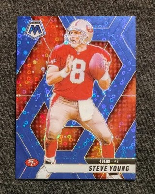 2025 Panini Mosaic Blue /99 #10 Steve Young