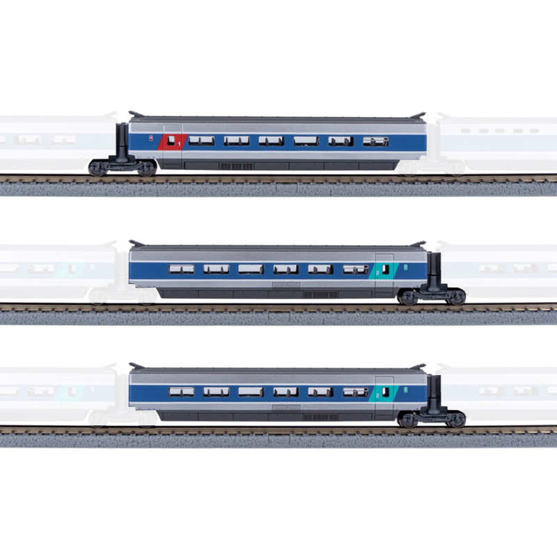 Rallonger rame TGV Sud-Est voitures supplementaires Atlantique Azar Models