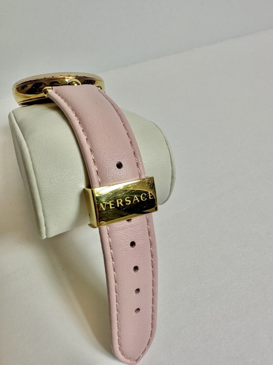 Versace 39MM Medusa Stainless Steel & Leather Strap Watch  display picture 1