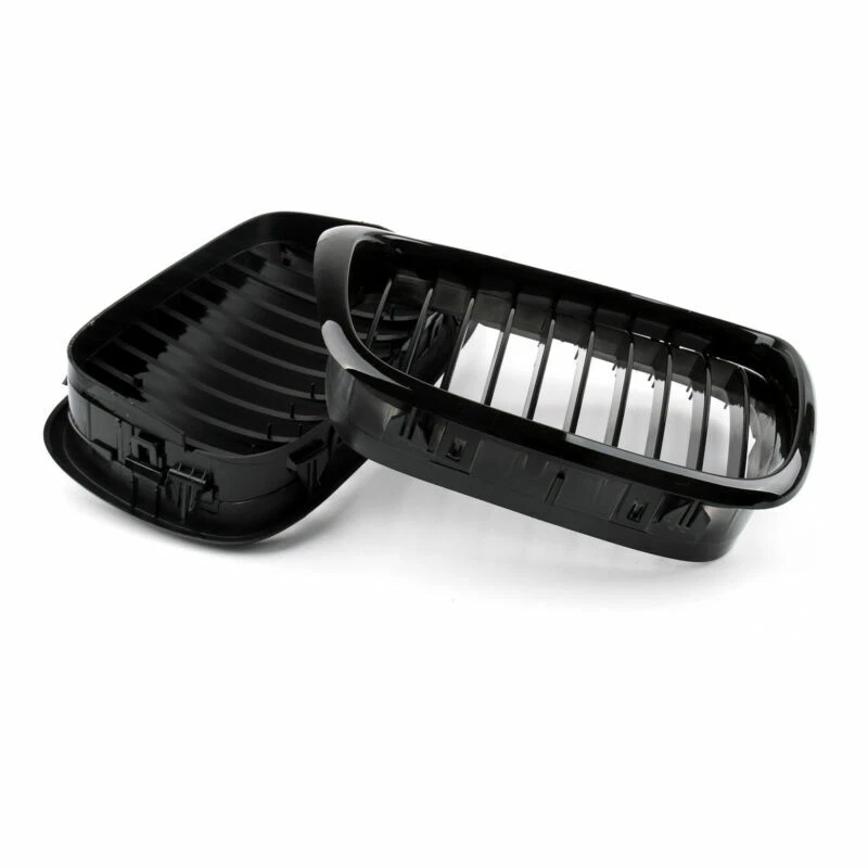 Front Fence Grill Grille Gloss Black For BMW 5-Series E39 2001 2002 2003 2004 - Imagem 4 de 4