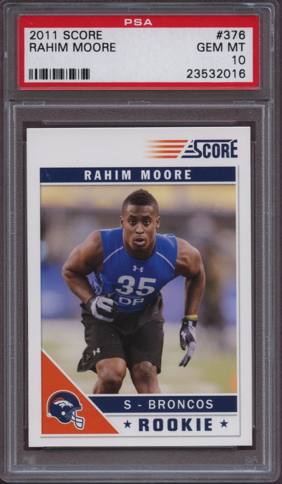 Rahim Moore #376 2011 Score Football Updates