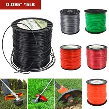 5lb .095 Heavy Duty Nylon Square Commercial String Trimmer Line Weed Eater Line