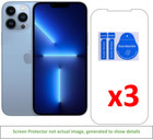 3x iPhone 13 Pro Max Screen Protector w/ cloth and installation stickers